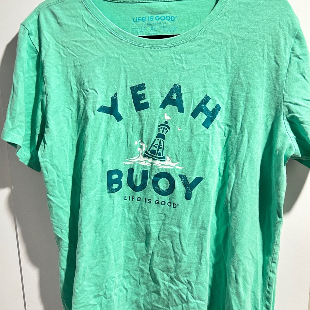 Life Is Good Teal Women's T-Shirt